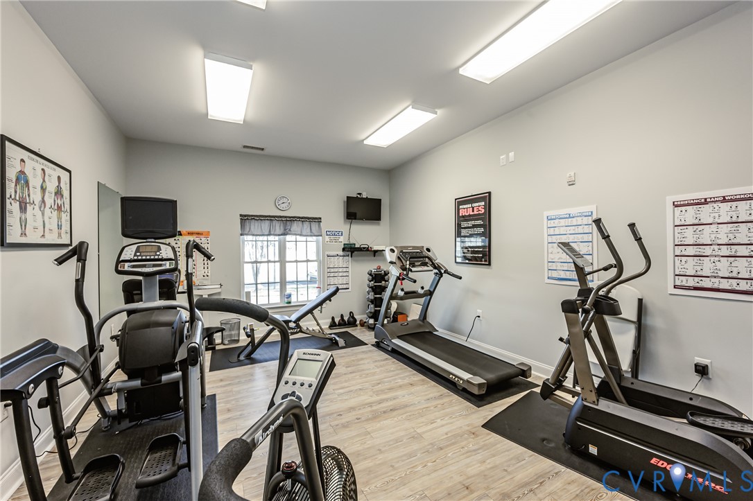 7622 Settlers Ridge Court Henrico, VA 23231 - Photo 41 of 43 a view of a room with gym equipment