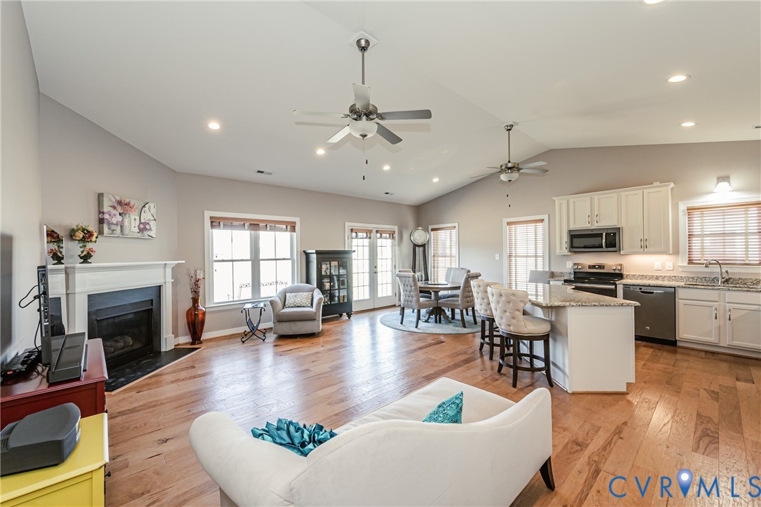 7622 Settlers Ridge Court Henrico, VA 23231 - Photo 10 of 43 a living room with fireplace furniture and a fireplace
