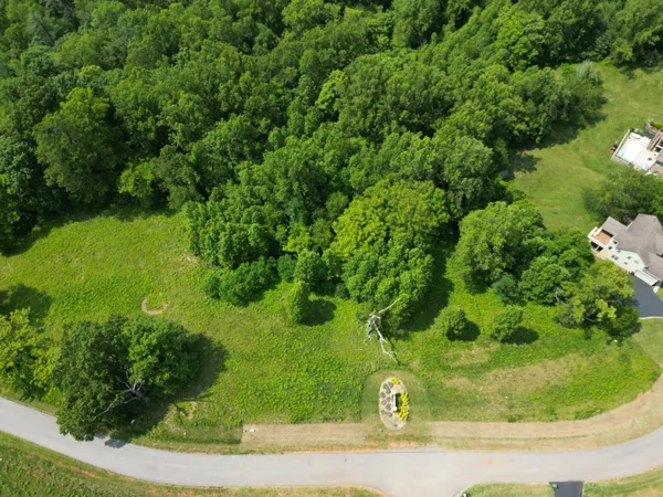 an aerial view of a residential houses