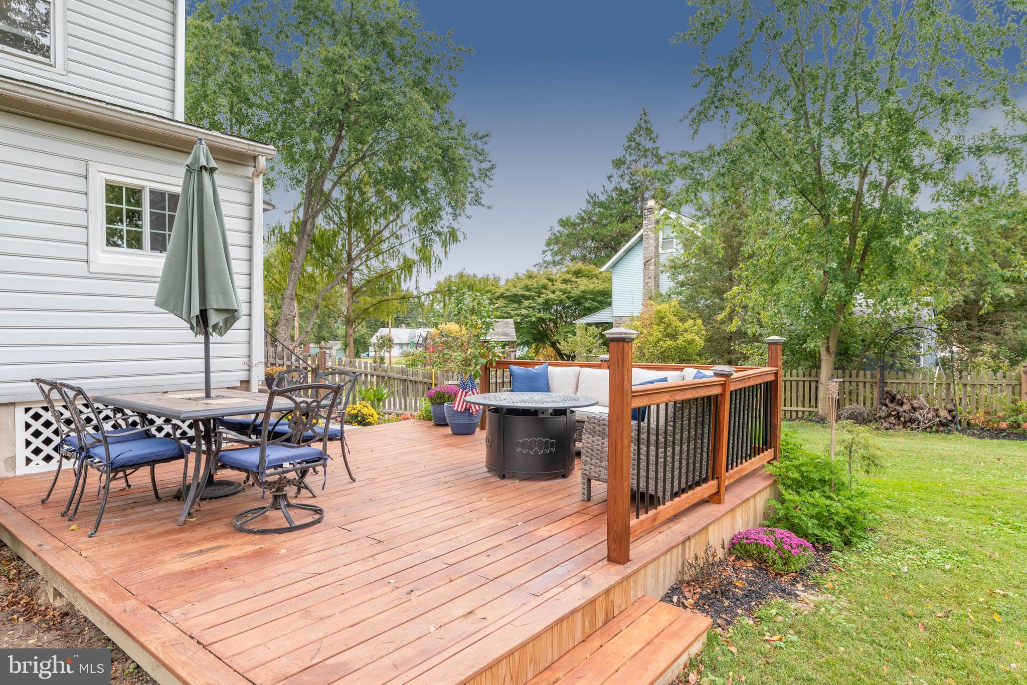 231 Sylvan Avenue Rutledge, PA 19070 - Photo 29 of 34 Lovely wooden deck overlooks the yard.