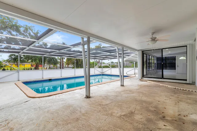 wooden view of an indoor swimming pool