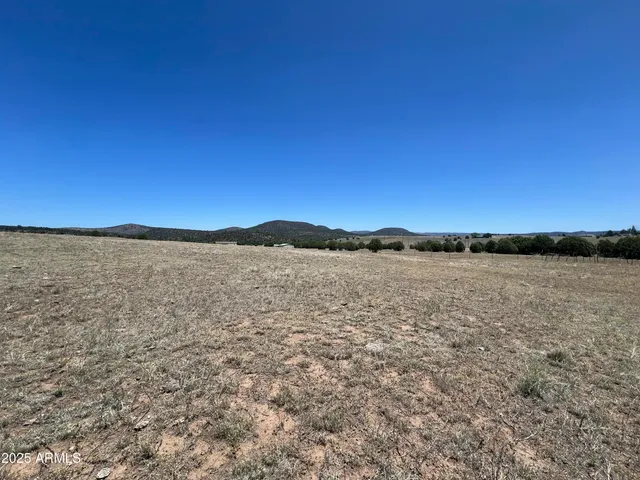 a view of large lake and mountain