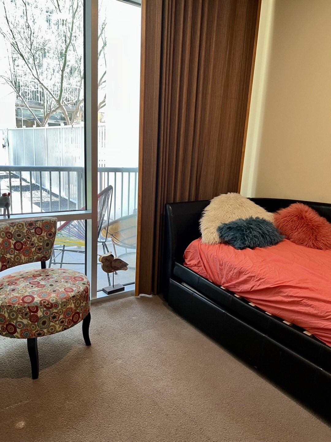 1600 Barton Springs Road, Unit 3102 Austin, TX 78704 - Photo 5 of 7 a bedroom with a bed and large window