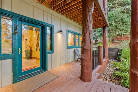 a view of a two chair in the balcony