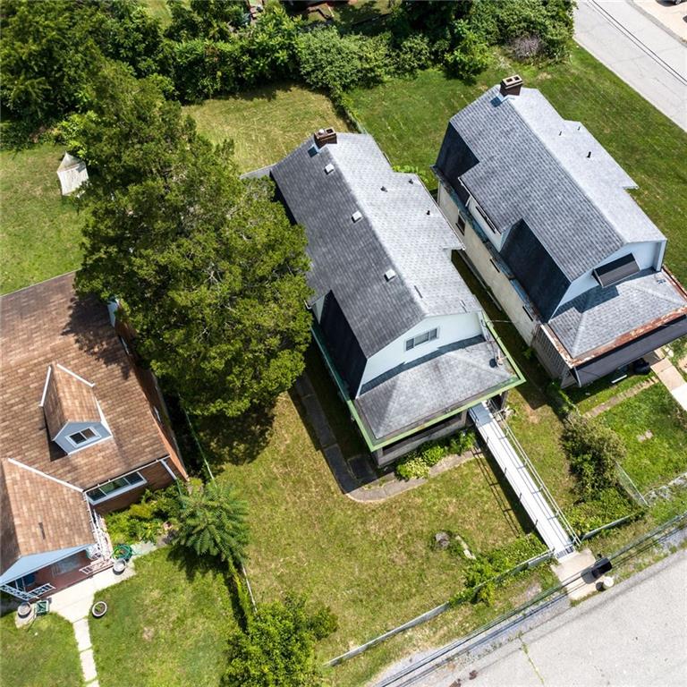 120 State Street McKees Rocks, PA 15136 - Photo 5 of 31 an aerial view of a house with garden space lake view and sitting space