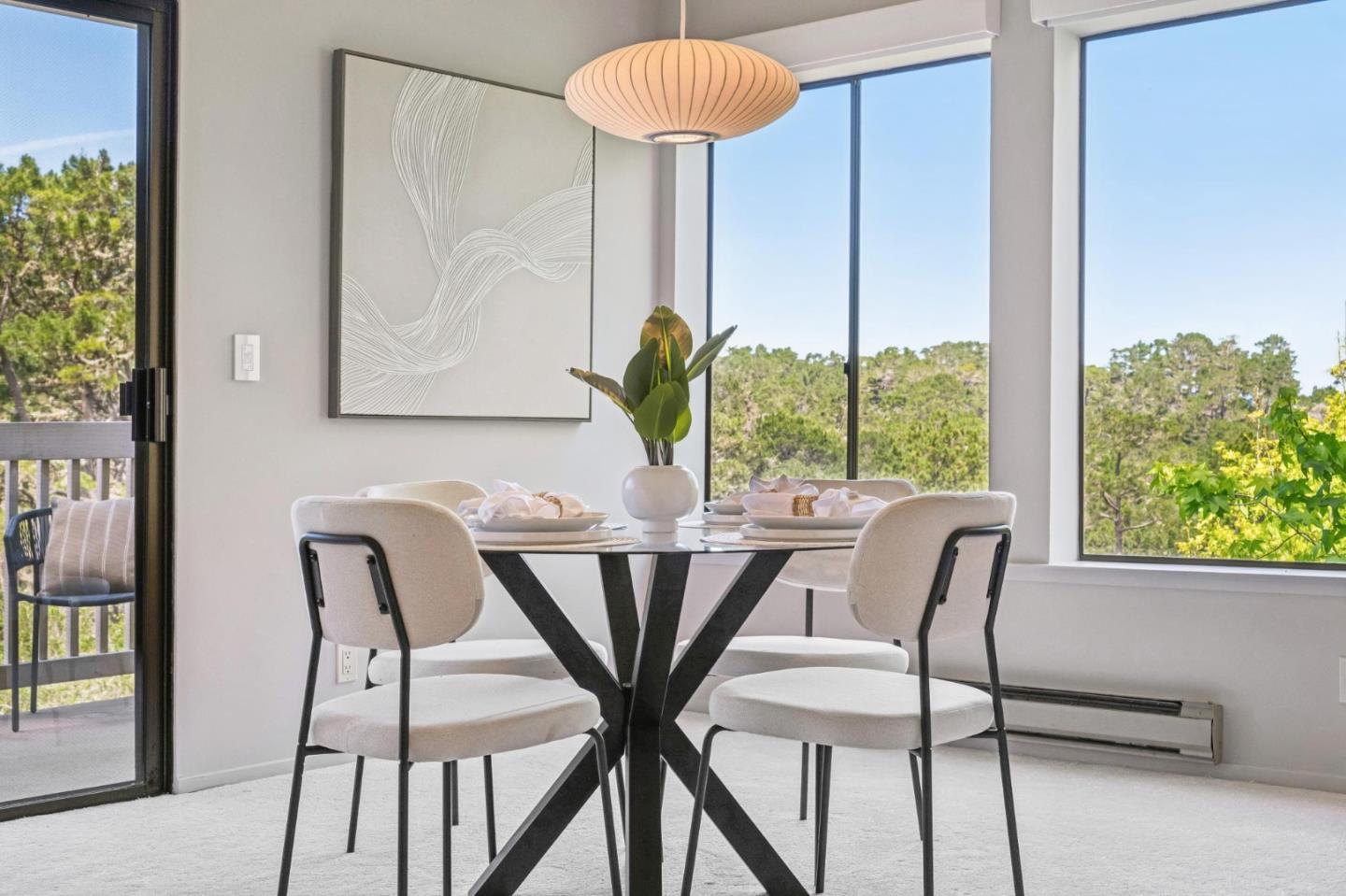8 Shepherds Knoll Pebble Beach, CA 93953 - Photo 12 of 47 a view of a dining room with furniture window and outside view