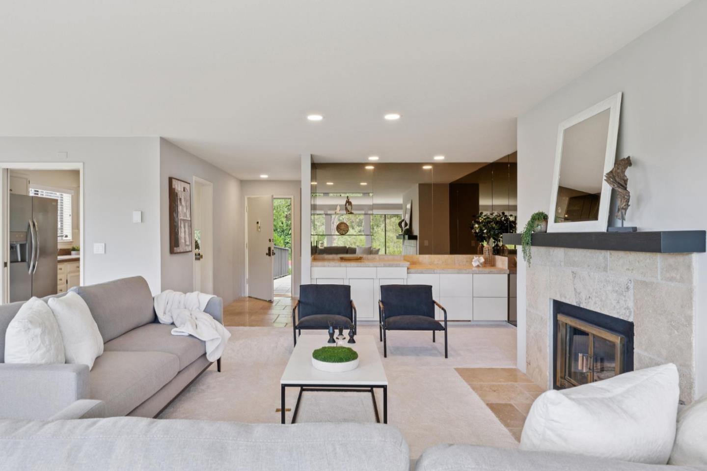 8 Shepherds Knoll Pebble Beach, CA 93953 - Photo 3 of 47 a living room with furniture and a fireplace