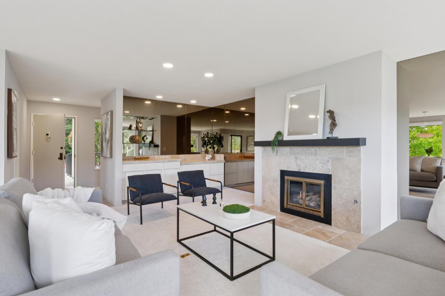 8 Shepherds Knoll Pebble Beach, CA 93953 - Photo 4 of 47 a living room with furniture and a fireplace