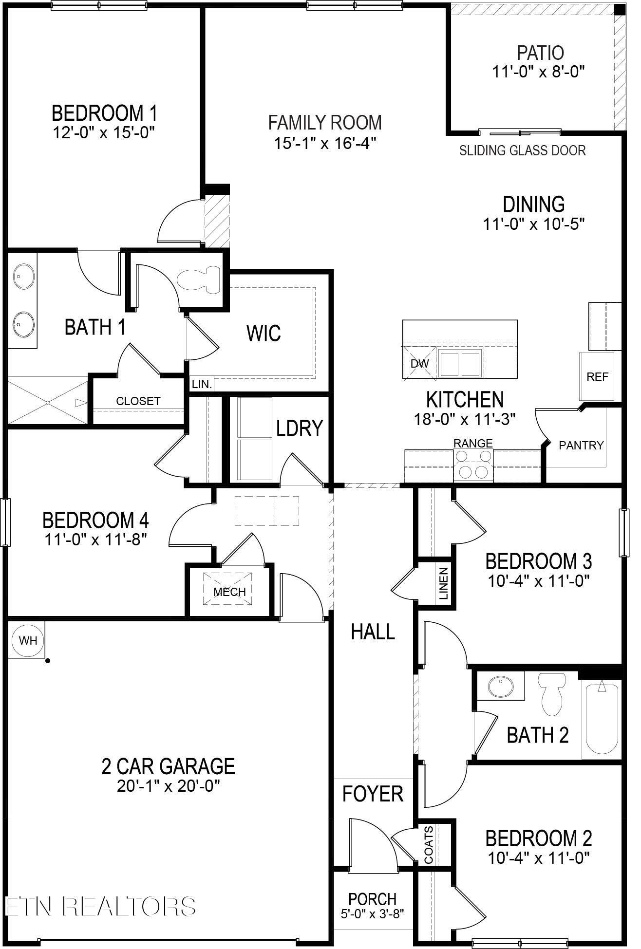9510 River Cane Road Mascot, TN 37806 - Photo 2 of 2 Cali Floor Plan Express Updated