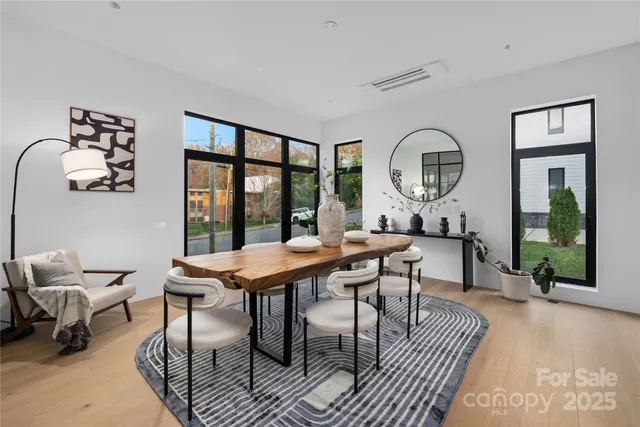 a view of a workspace with furniture window and outside view