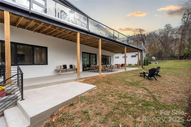 a outdoor space with patio lots of furniture