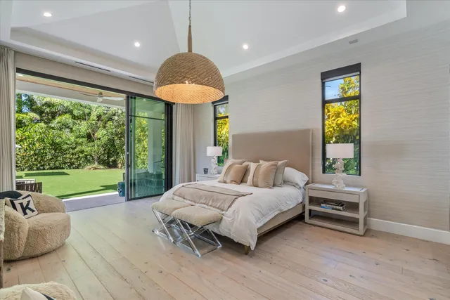 a view of pool with outdoor seating