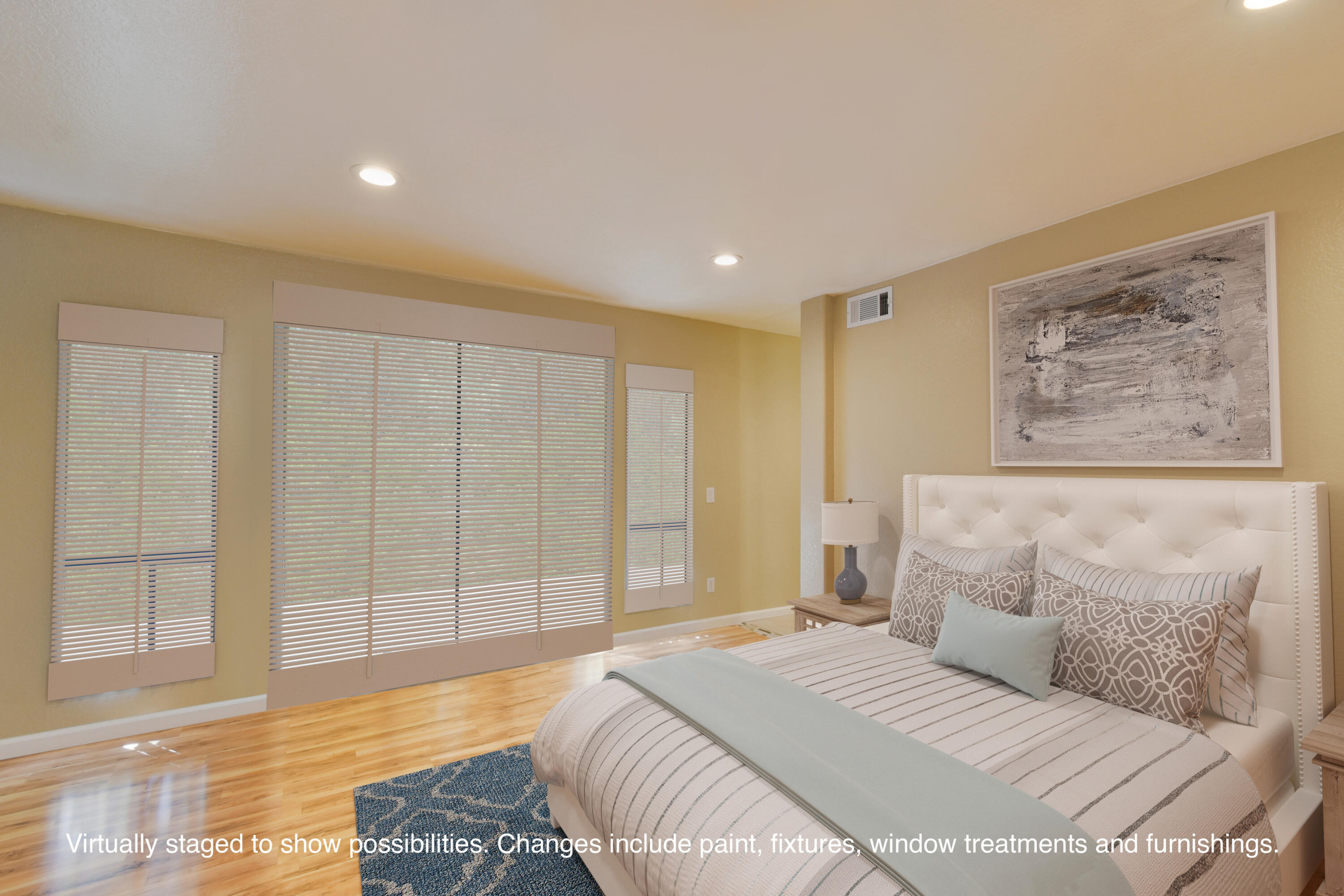 278 South Seneca Circle, Unit 47 Anaheim, CA 92805 - Photo 6 of 29 a spacious bedroom with a large bed and a couch