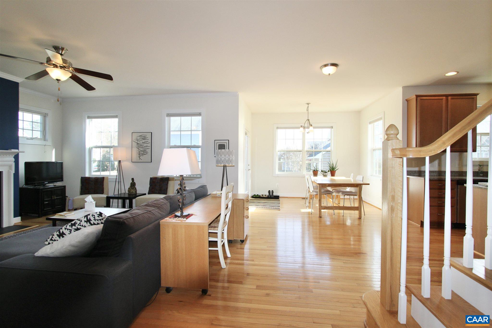 5441 Park Road Crozet, VA 22932 - Photo 10 of 30 a living room with fireplace furniture and a wooden floor