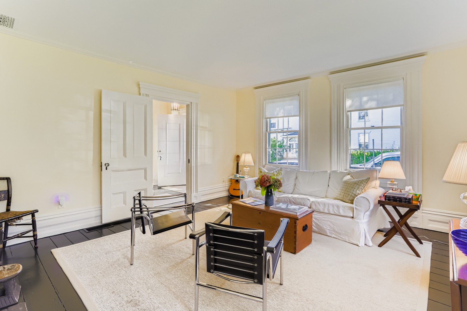 27 Spring Street Vineyard Haven, MA 02568 - Photo 27 of 59 a living room with furniture and wooden floor