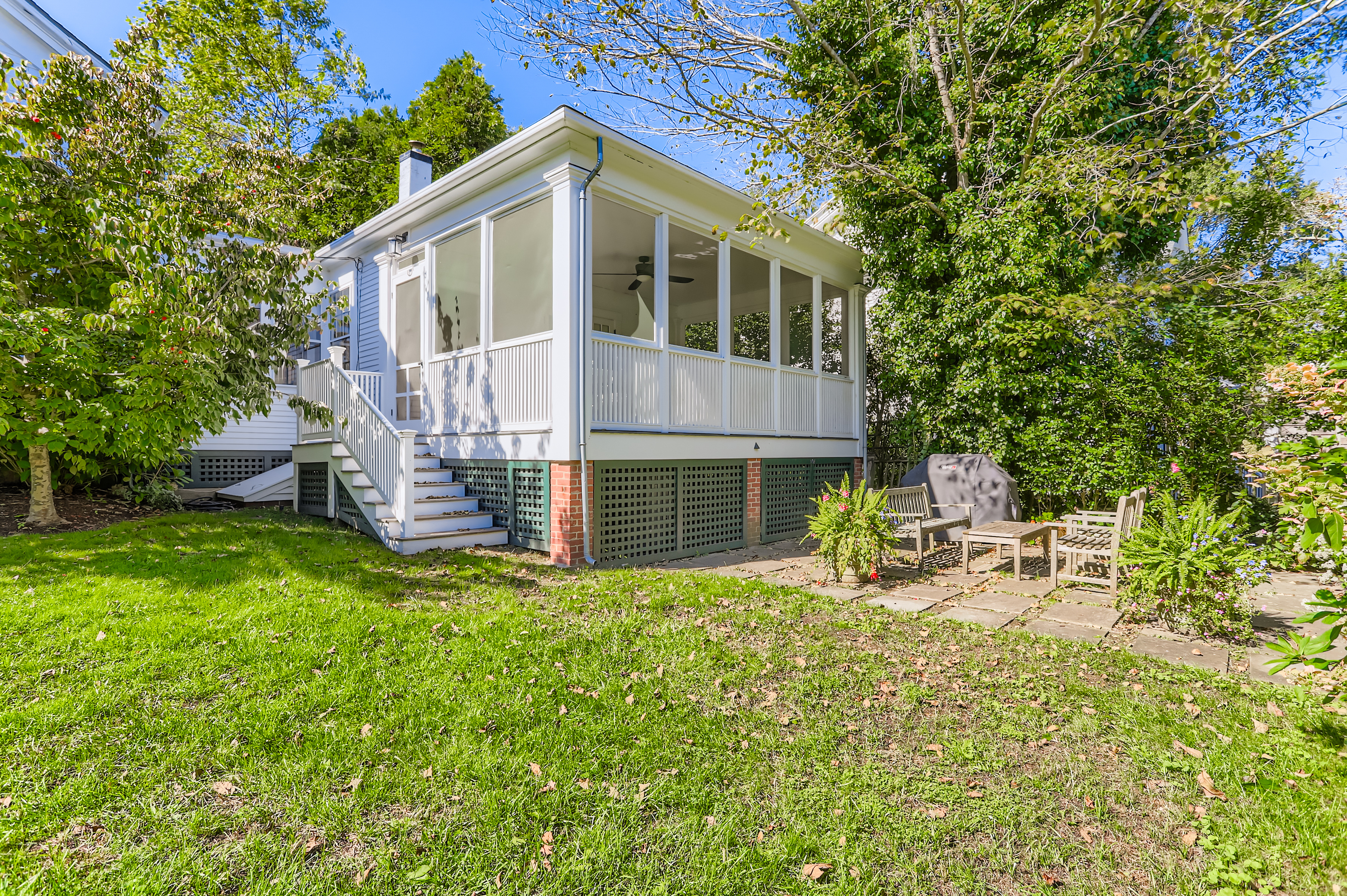 27 Spring Street Vineyard Haven, MA 02568 - Photo 58 of 59 The back yard and porch.