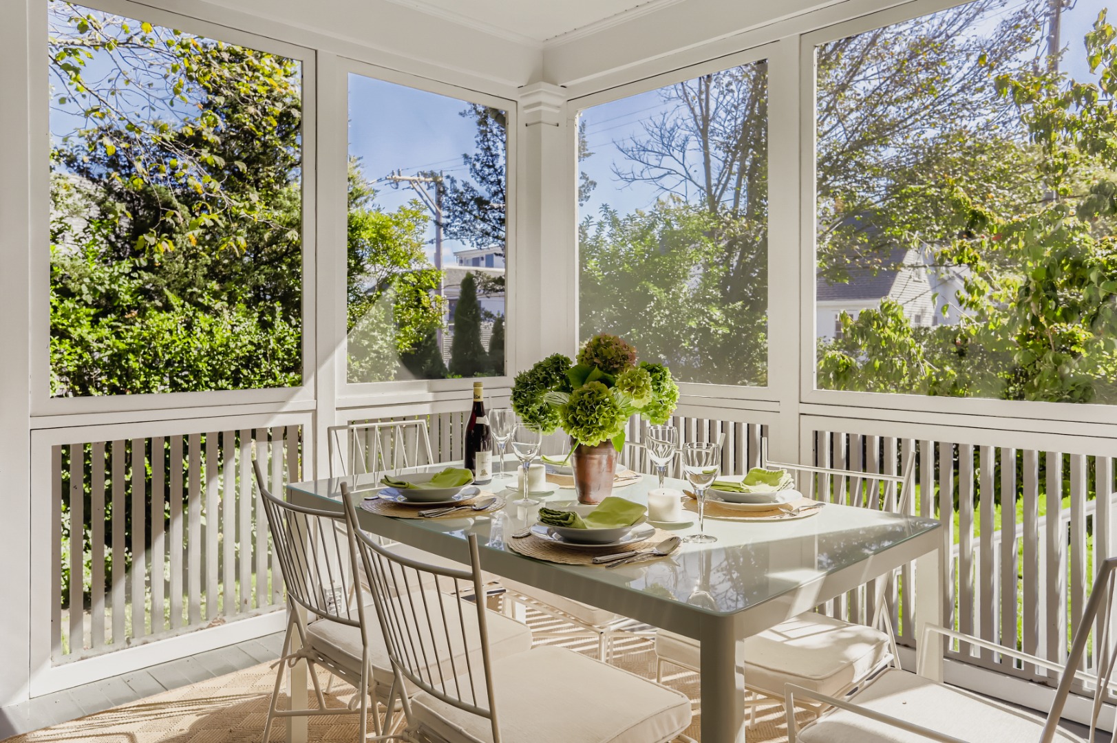 27 Spring Street Vineyard Haven, MA 02568 - Photo 6 of 59 a view of a dining room with furniture window and outside view
