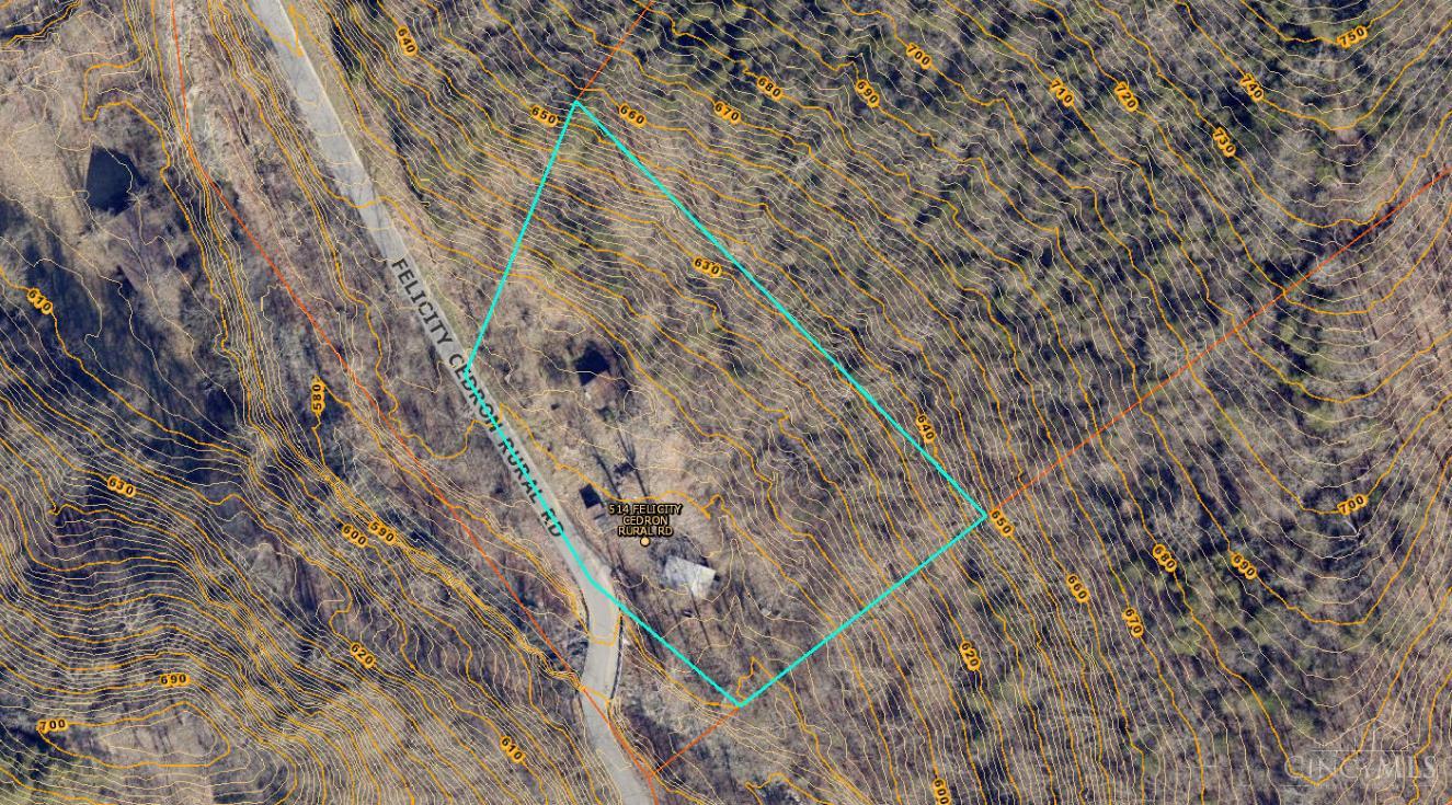 514 Felicity Cedron Rural Road Georgetown, OH 45121 - Photo 1 of 30 Aerial view of 1.8 acres with lots of road frontage and backs up to acres of green space and creek.