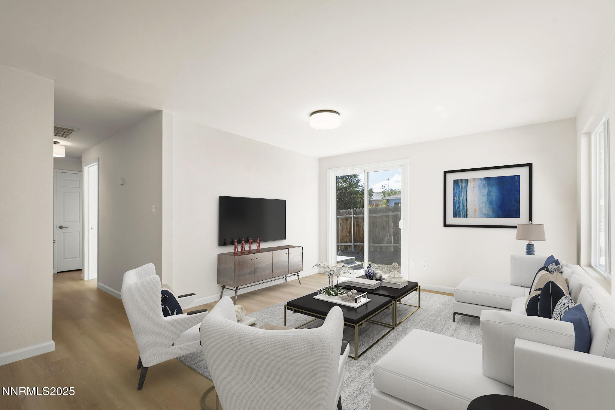 Virtually Staged Living/Family Room