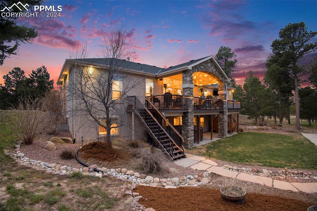 11628 Shaugnessy Road Colorado Springs, CO 80908 - Photo 35 of 50 a view of a porch with a slide