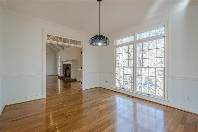 a view of an empty room