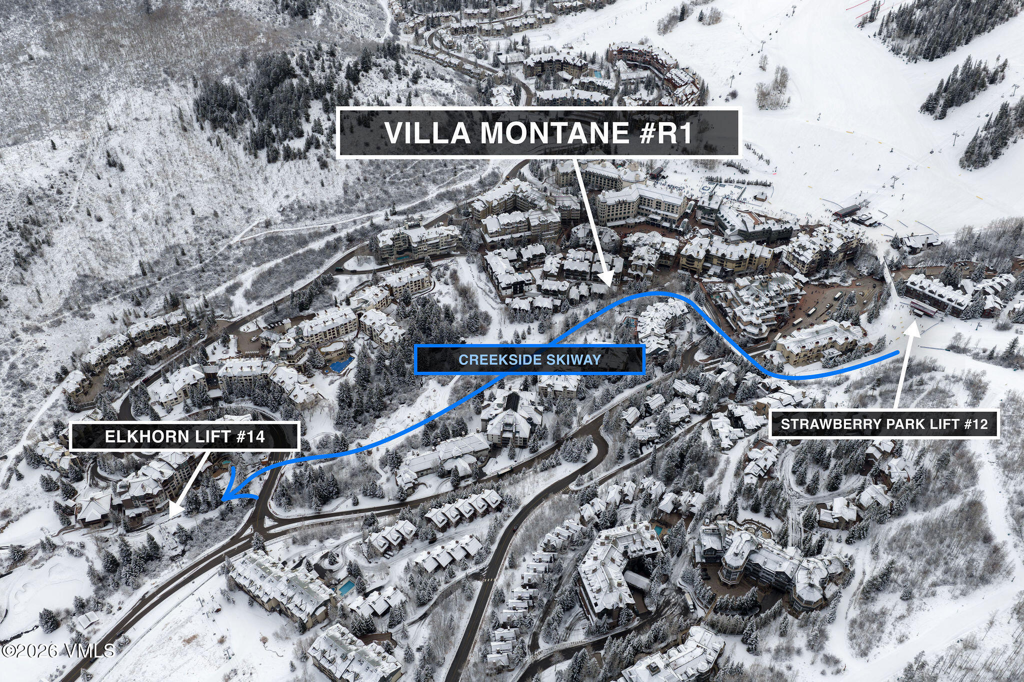 63 Avondale Lane, Unit R1 Beaver Creek, CO 81620 - Photo 33 of 37 2602_villas_at_bc_r1_aerial_d