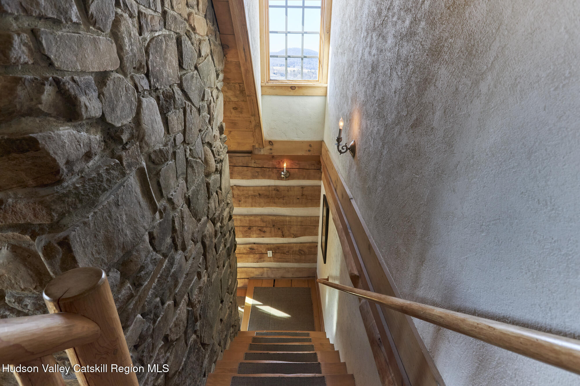 87 Kaye Road Millerton, NY 12546 - Photo 22 of 46 a view of staircase with wooden floor and white walls