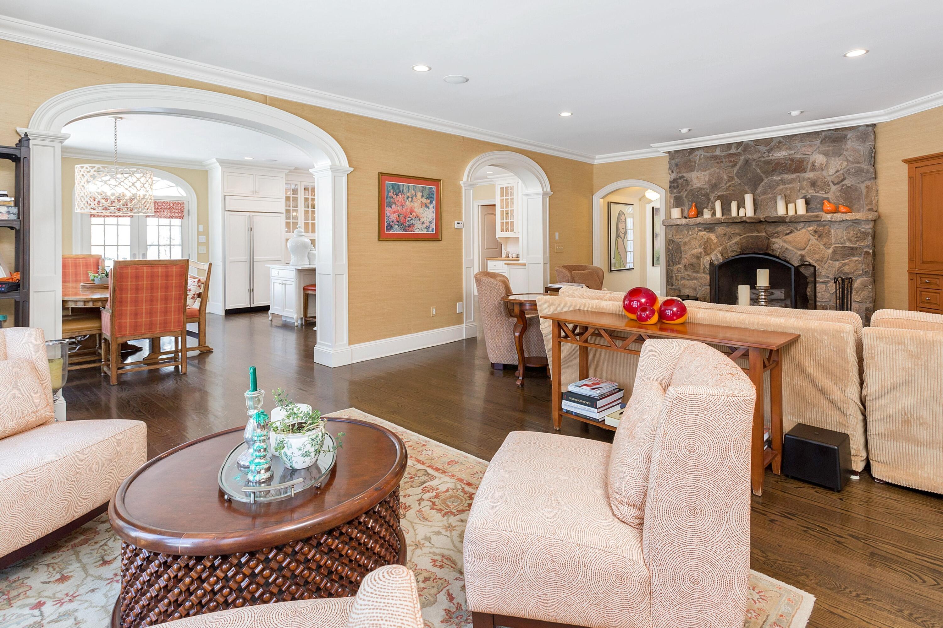 741 Hollow Tree Ridge Road Darien, CT 06820 - Photo 16 of 60 a living room with furniture and a large window