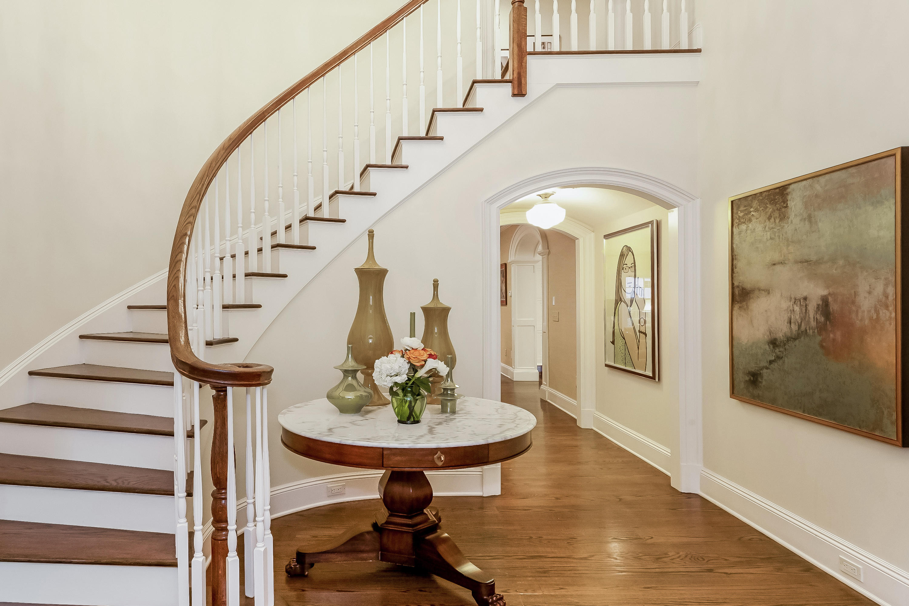 741 Hollow Tree Ridge Road Darien, CT 06820 - Photo 4 of 60 a view of entryway and hall with wooden floor