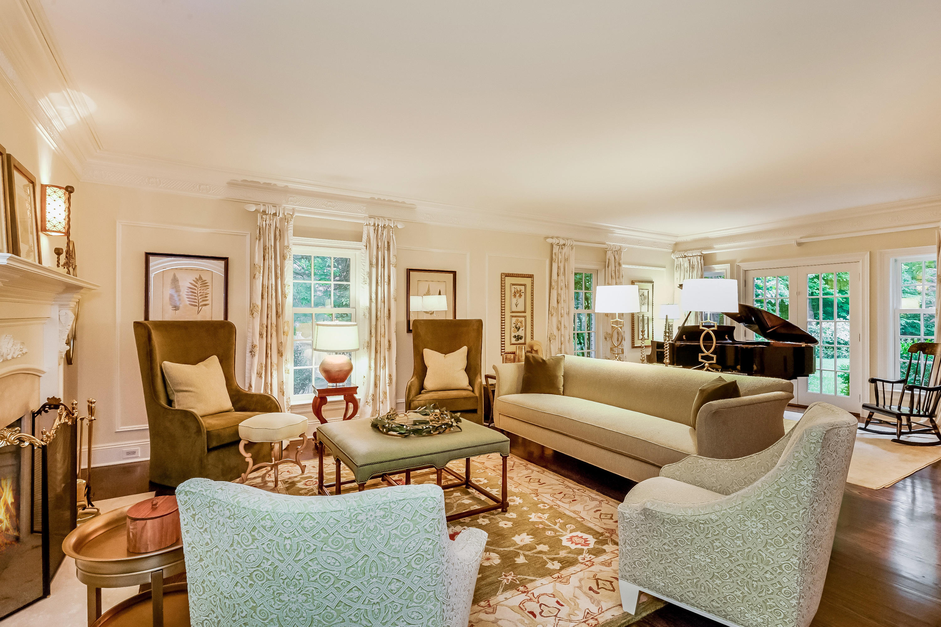 741 Hollow Tree Ridge Road Darien, CT 06820 - Photo 6 of 60 a living room with furniture and a large window