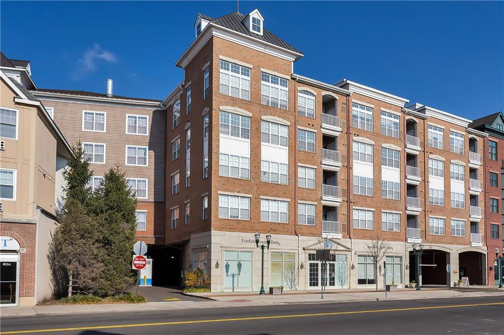 a front view of a building