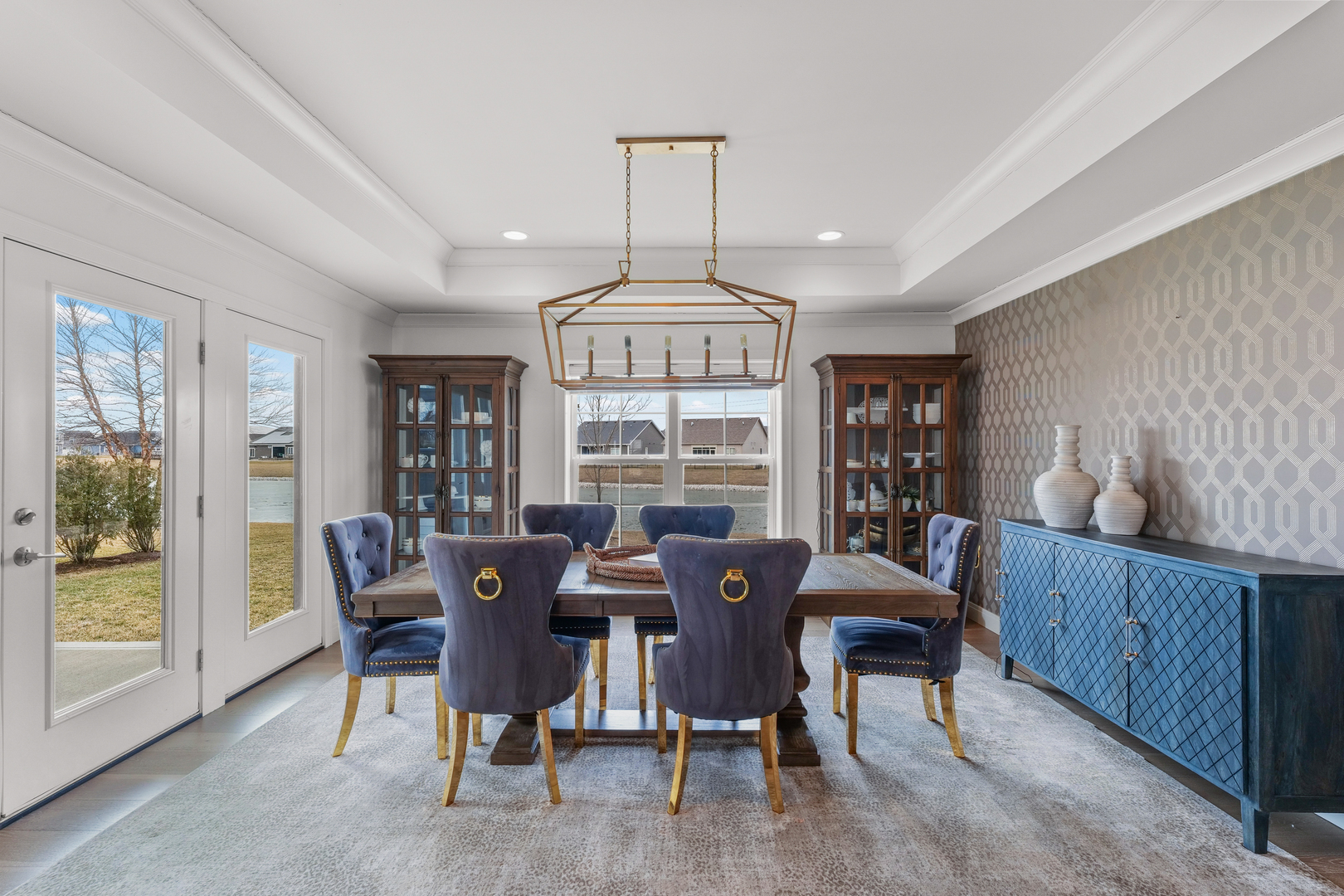 3901 Freedom Boulevard Champaign, IL 61822 - Photo 22 of 55 a view of a dining room with furniture window and outside view