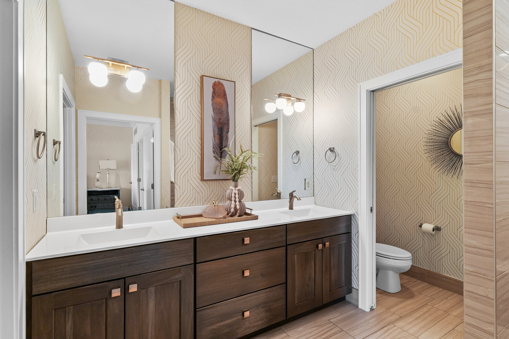 3901 Freedom Boulevard Champaign, IL 61822 - Photo 30 of 55 a bathroom with a double vanity sink mirror double and toilet