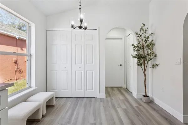 a view of livingroom with hardwood floor and window