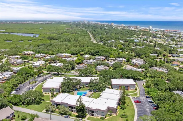 a view of city and ocean