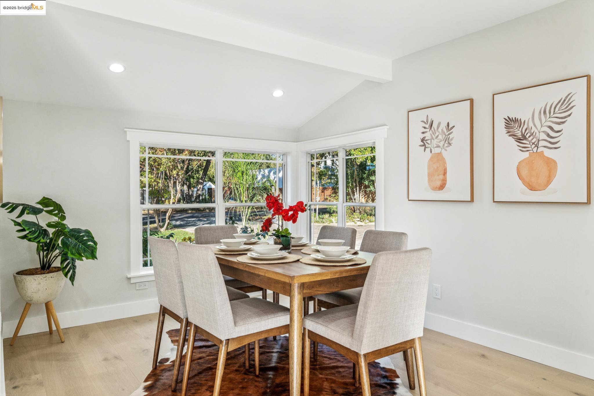 1333 Milton Avenue Walnut Creek, CA 94596 - Photo 15 of 59 a view of a dining room with furniture window and wooden floor