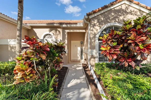 a front view of a house