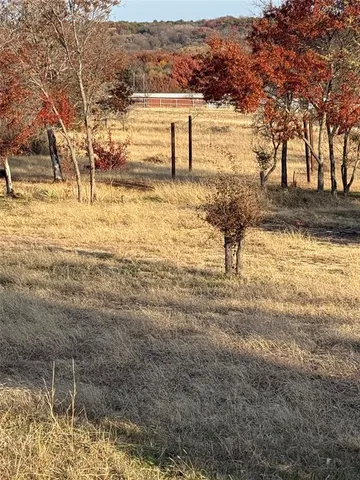 a view of a yard with an outdoor space