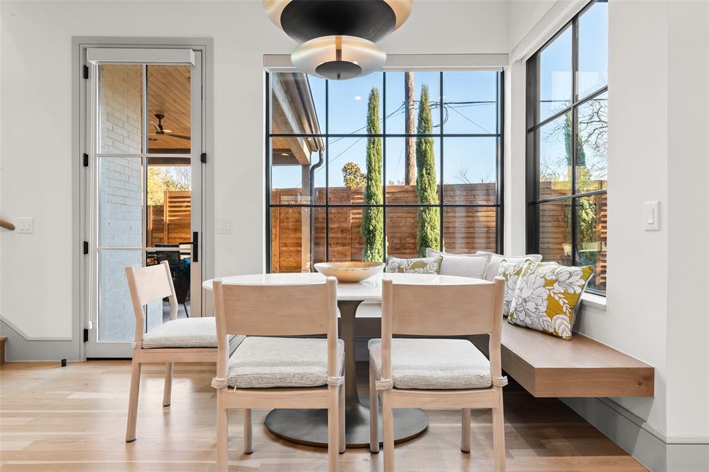 7158 Pasadena Avenue Dallas, TX 75214 - Photo 8 of 39 Dining space with light wood-style floors