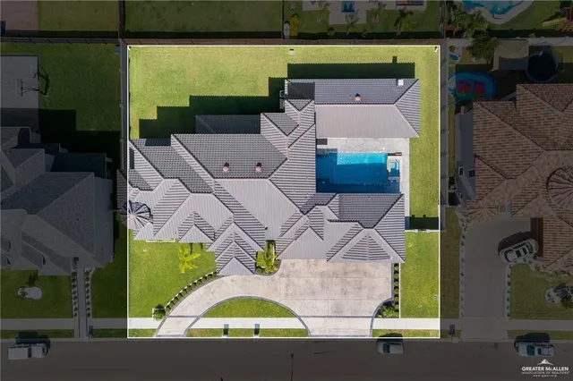 an aerial view of a city with lots of residential buildings