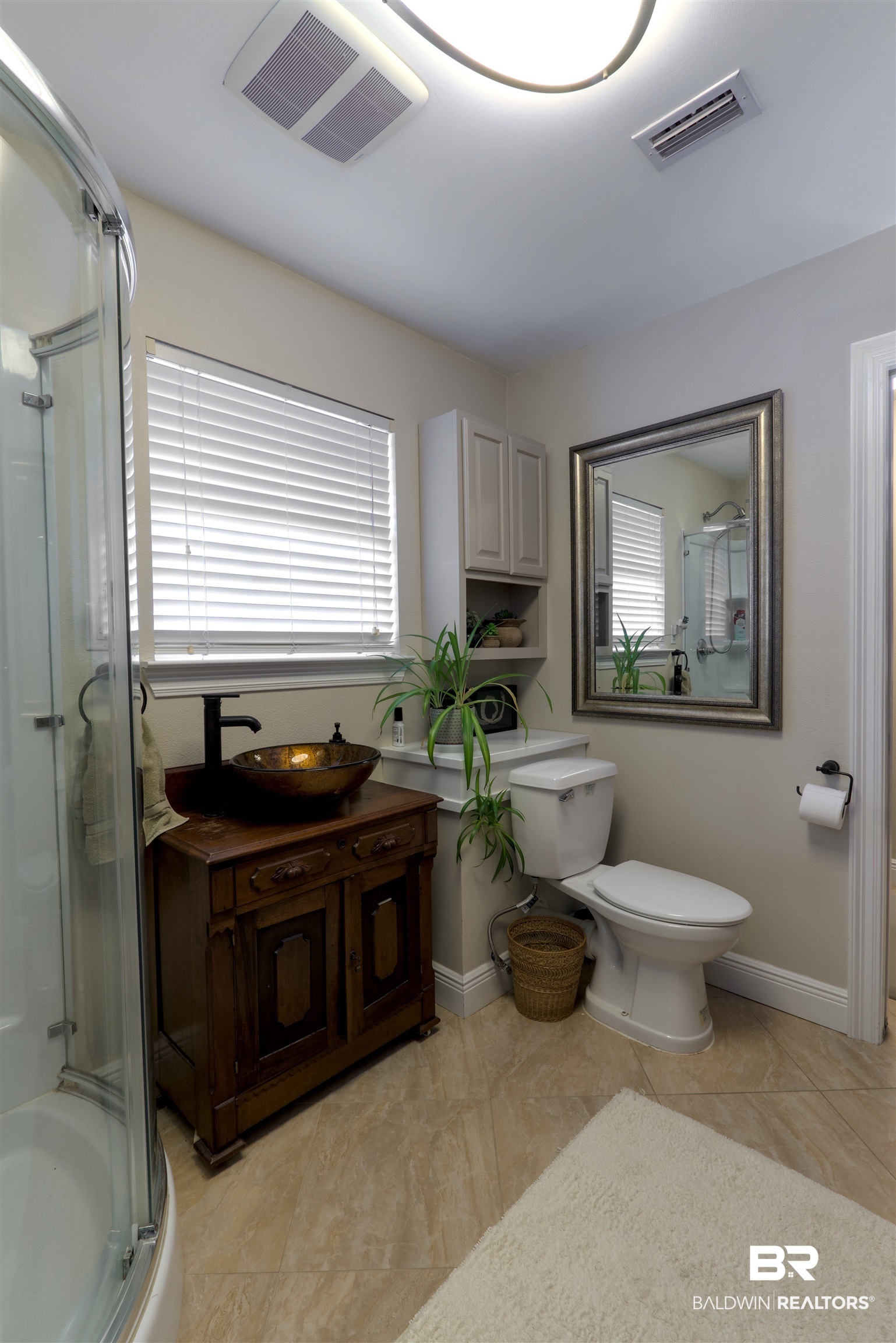 373 Collinwood Loop Foley, AL 36535 - Photo 36 of 49 Bathroom with a stall shower and vanity for Pool use.