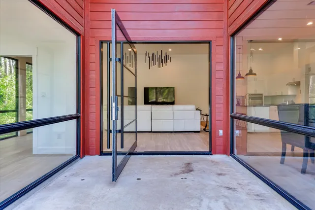 a kitchen with stainless steel appliances a refrigerator and a sink