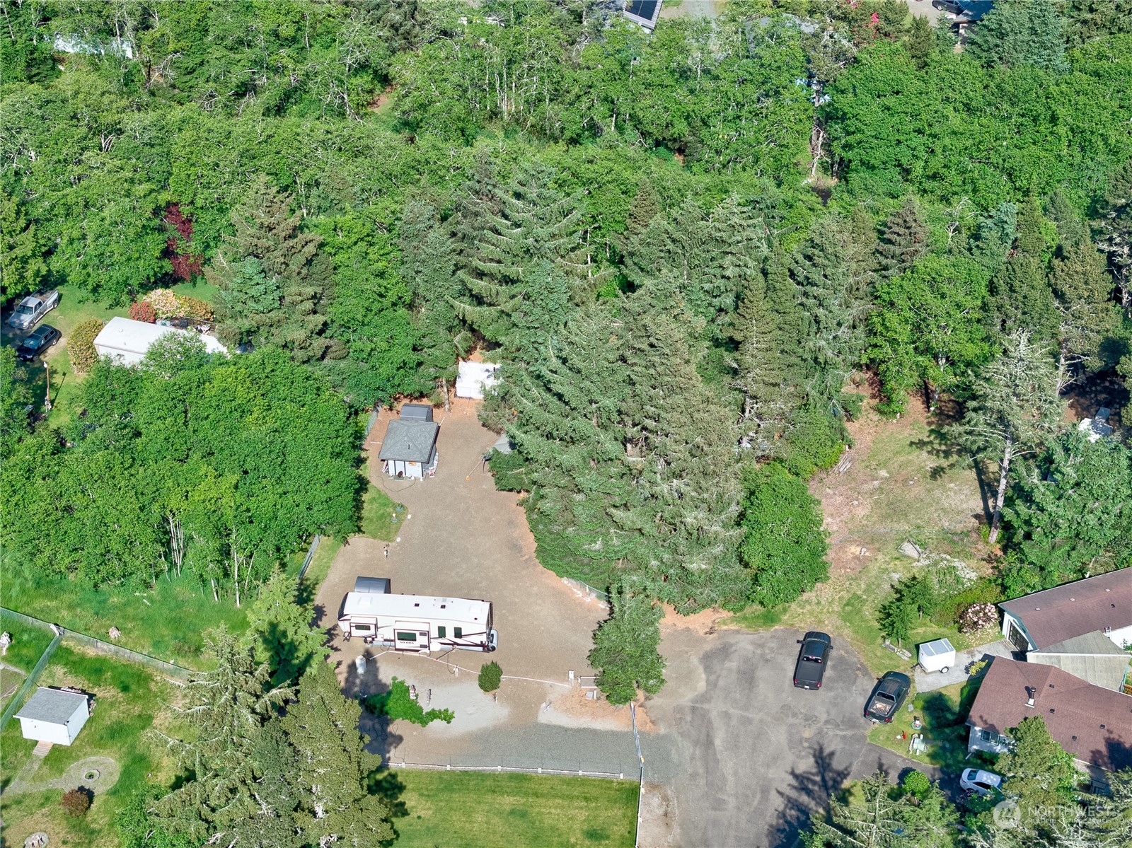 1413 321st Place Ocean Park, WA 98640 - Photo 14 of 20 an aerial view of a house with a yard