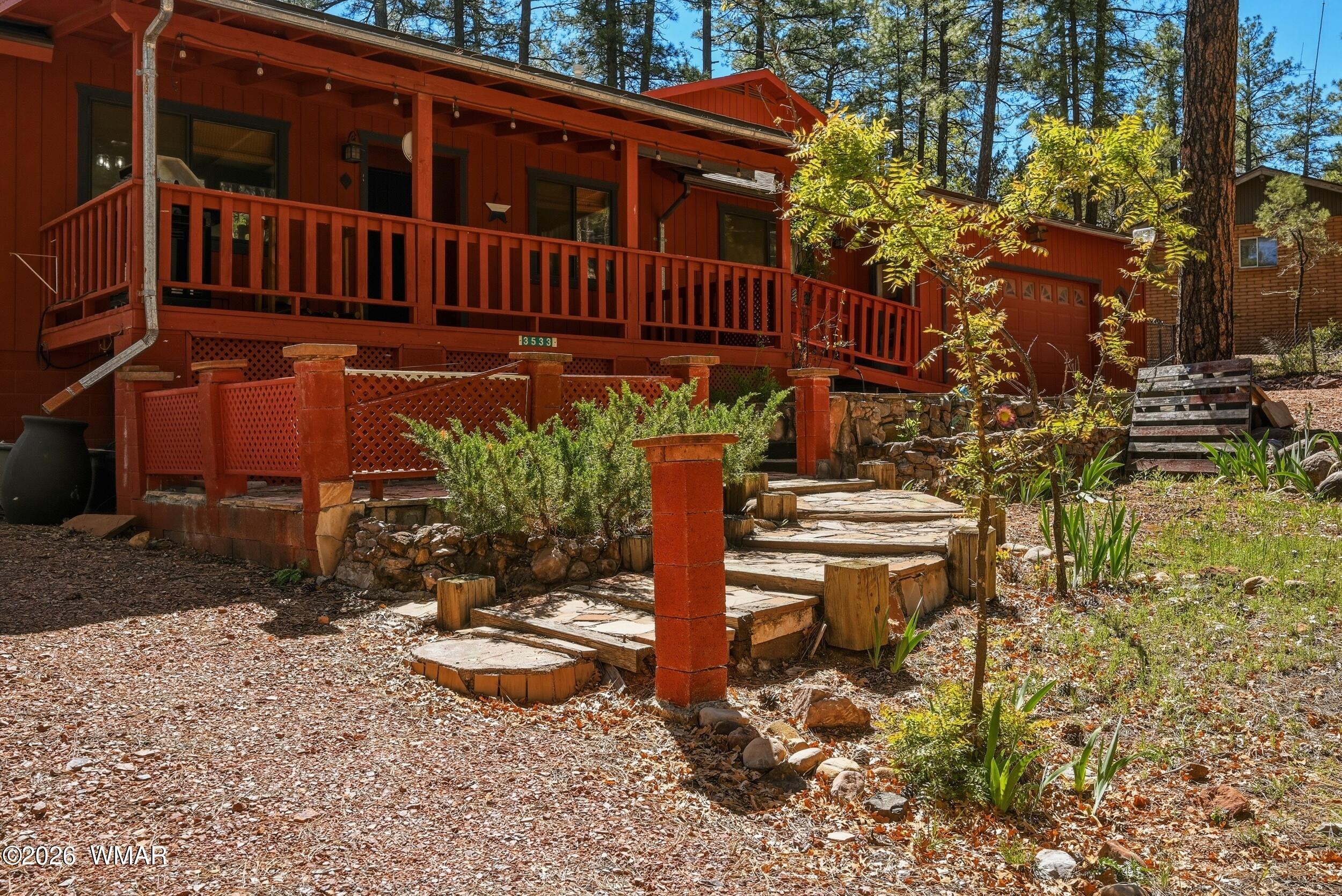 3533 Foothill Road Pine, AZ 85544 - Photo 51 of 52 a view of a house with backyard and sitting area