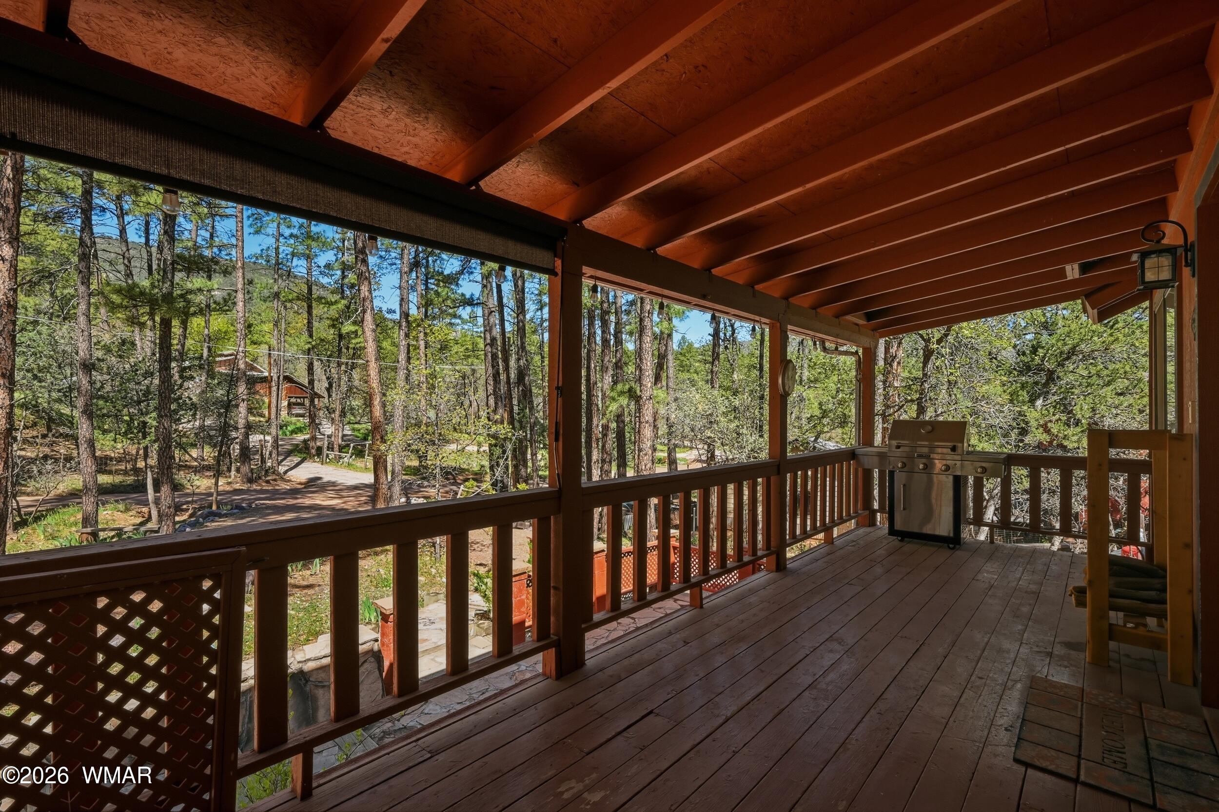 3533 Foothill Road Pine, AZ 85544 - Photo 6 of 52 a view of a porch with wooden floor