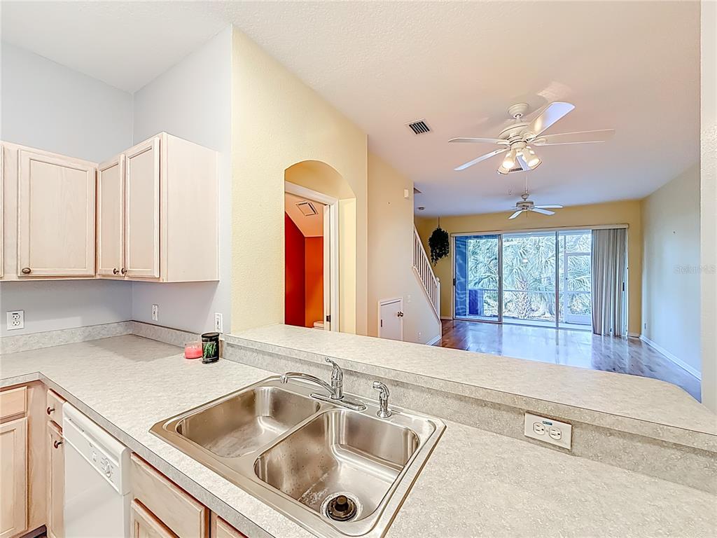 3589 Country Pointe Place Palm Harbor, FL 34684 - Photo 9 of 31 a kitchen with a sink cabinets and window