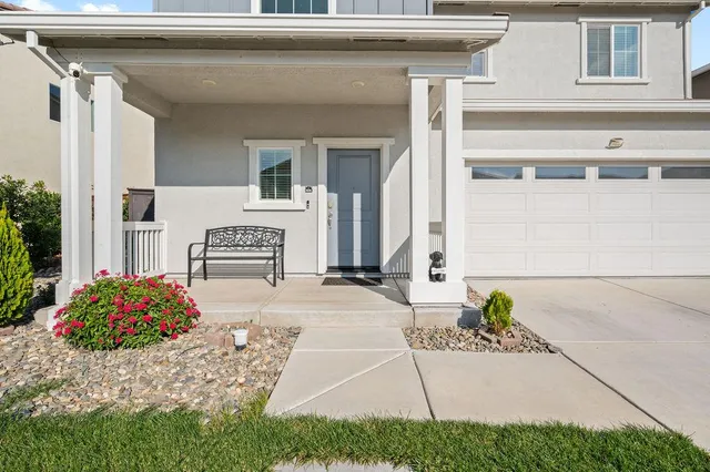 a front view of a house