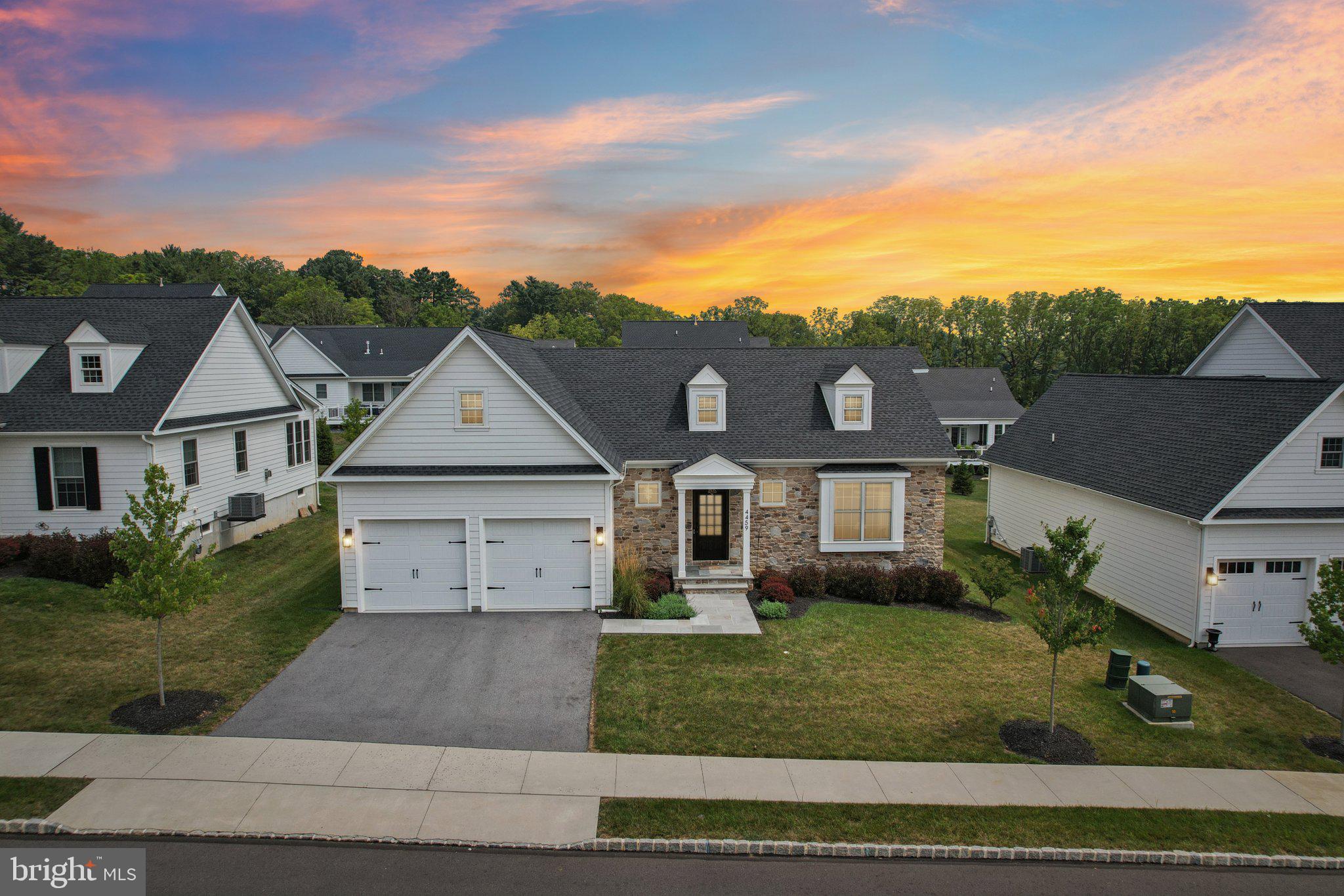 4459 Old Saucon Road Bethlehem, PA 18015 - Photo 1 of 40 front view of a house with a yard