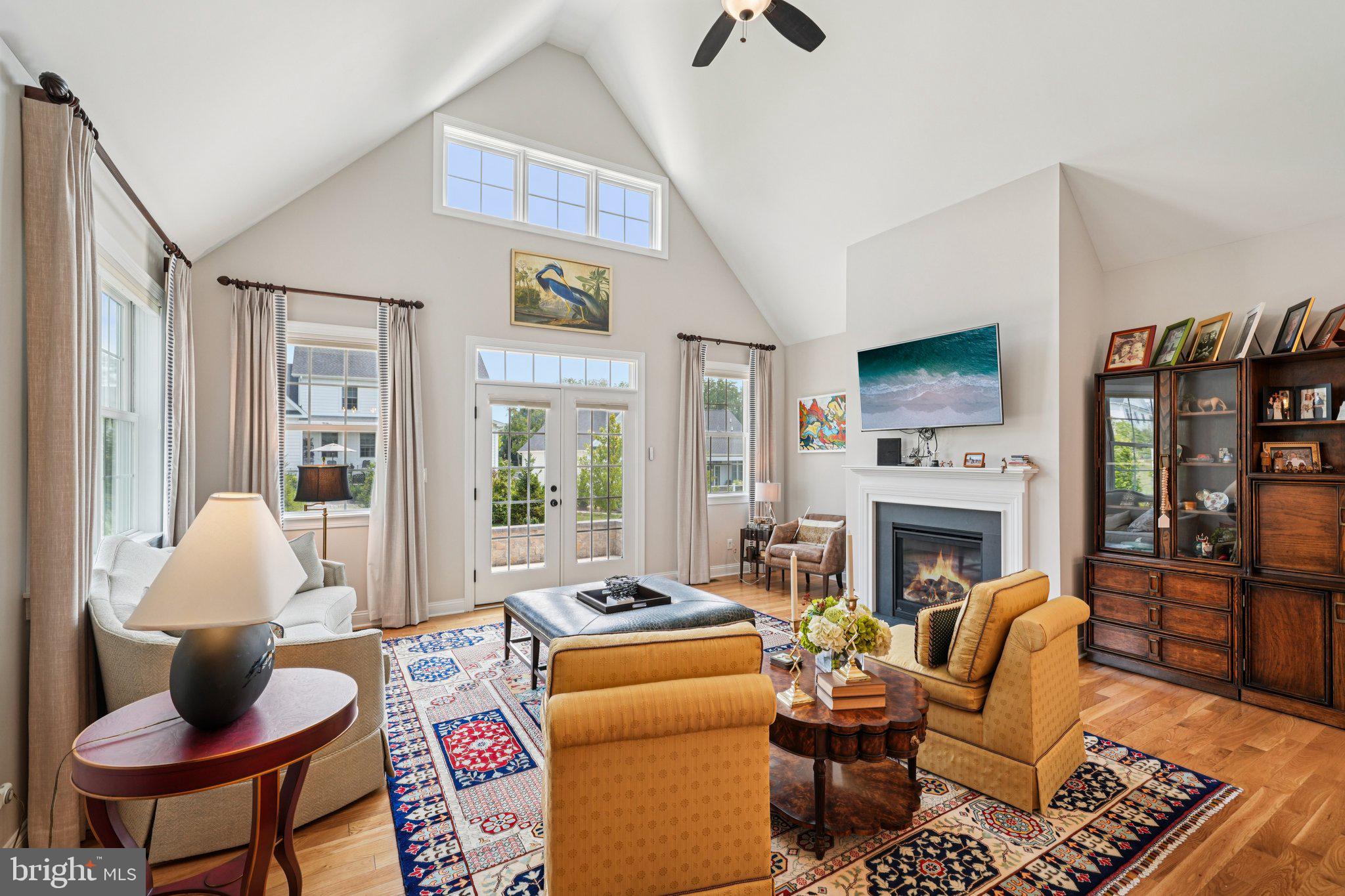 4459 Old Saucon Road Bethlehem, PA 18015 - Photo 11 of 40 a living room with furniture or couch and a fireplace