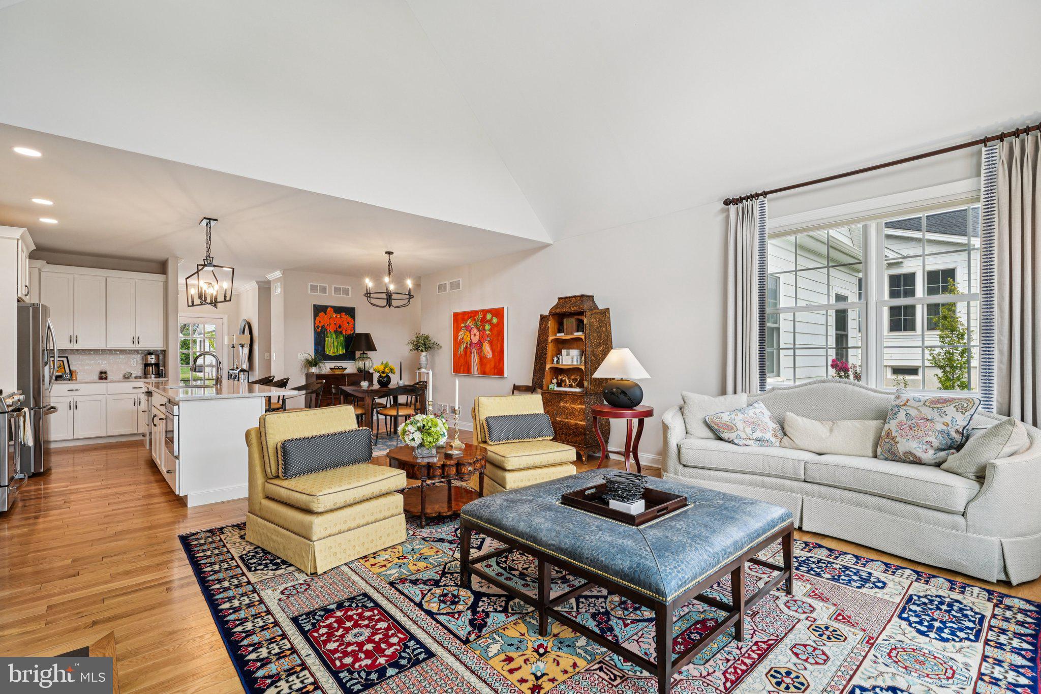 4459 Old Saucon Road Bethlehem, PA 18015 - Photo 13 of 40 a living room with furniture a rug and a large window